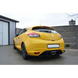 Накладки сплиттеры боковые на задний бампер вариант 2 на Renault Megane III RS